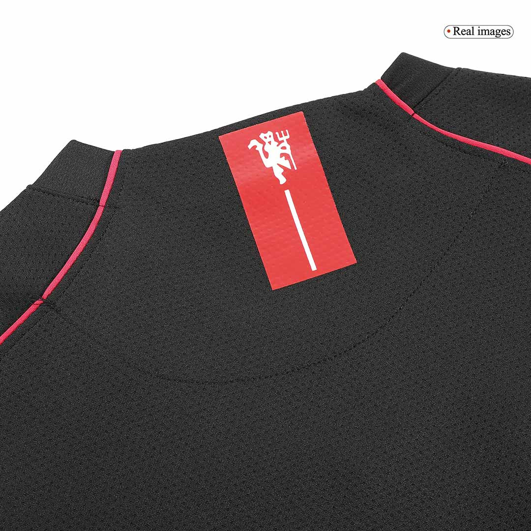 Tricouri Fotbal Vintage Manchester United Deplasare 2007/08 Mânecă Lungă
