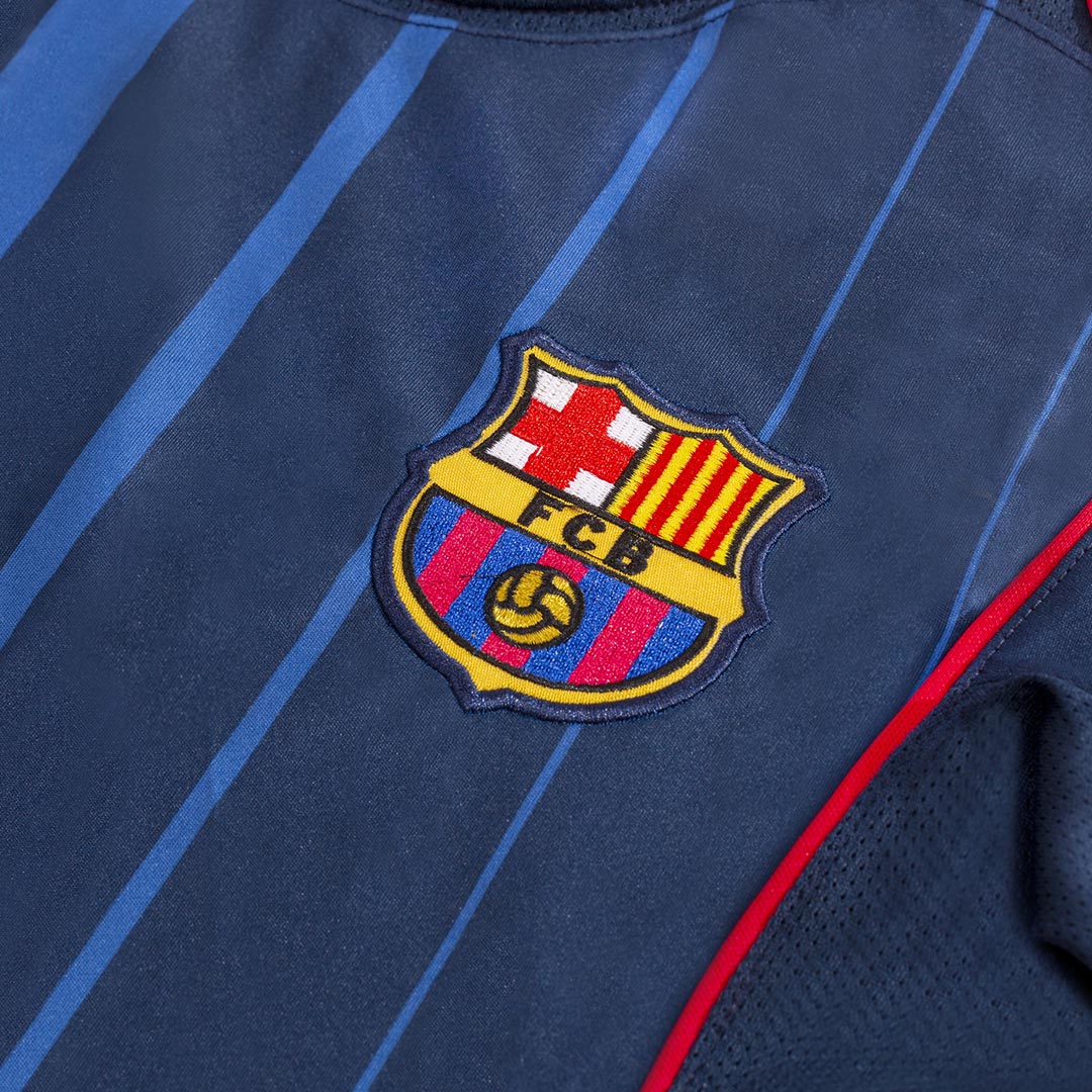 Tricouri Fotbal Vintage Barcelona Deplasare 2004/05