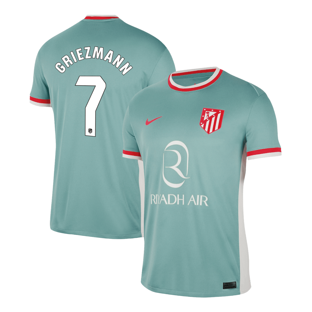 Tricouri Fotbal Atletico Madrid GRIEZMANN #7 Deplasare 2024/25 (mărime mare)