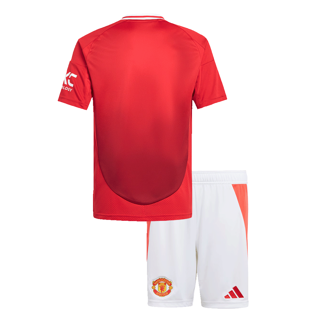 Set Tricouri Fotbal Manchester United Acasă 2024/25 Pentru Copii