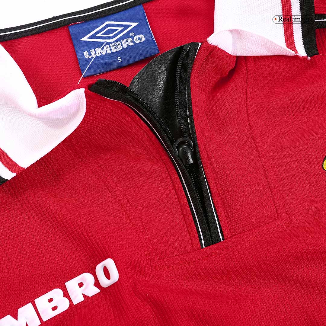 Tricouri Fotbal Vintage Manchester United Acasă 1998/99 Mânecă Lungă
