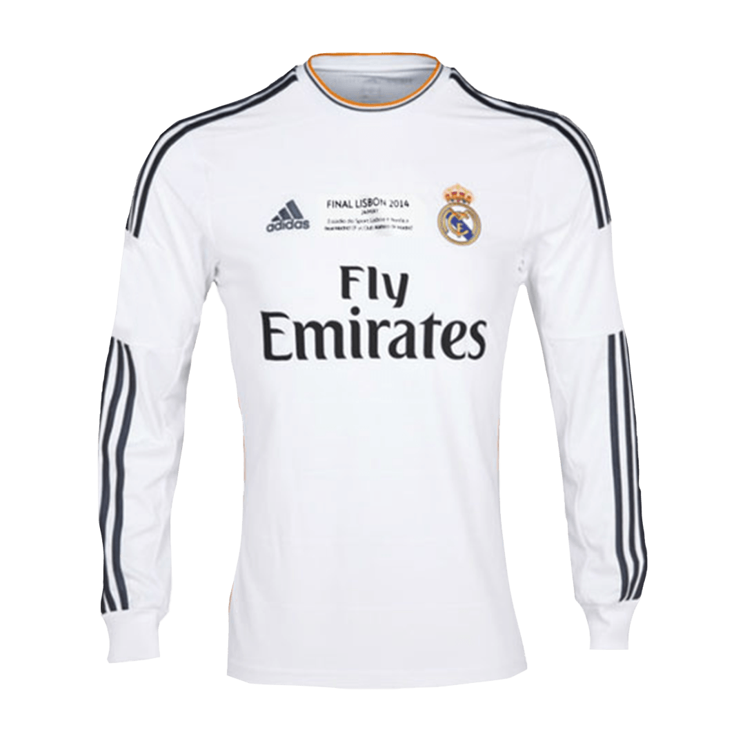 Tricouri Fotbal Vintage Real Madrid Acasă 2013/14 Mânecă Lungă - UCL