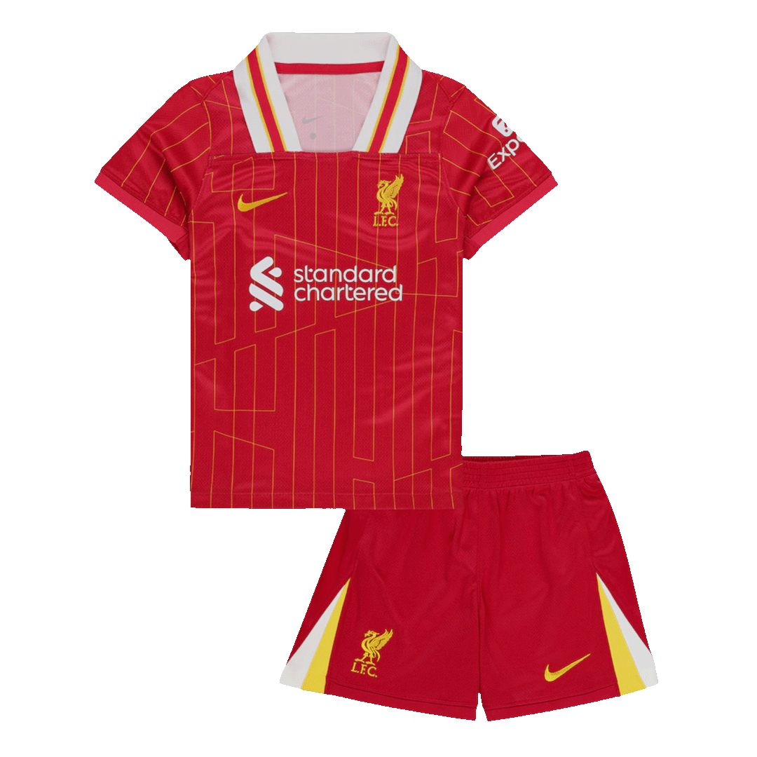 Set Tricouri Fotbal Liverpool Acasă 2024/25 Pentru Copii