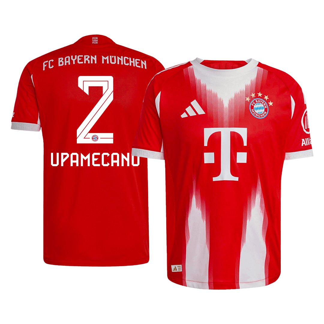 Tricouri Fotbal Bayern Munchen UPAMECANO #2 Acasă 2025/26 Authentic