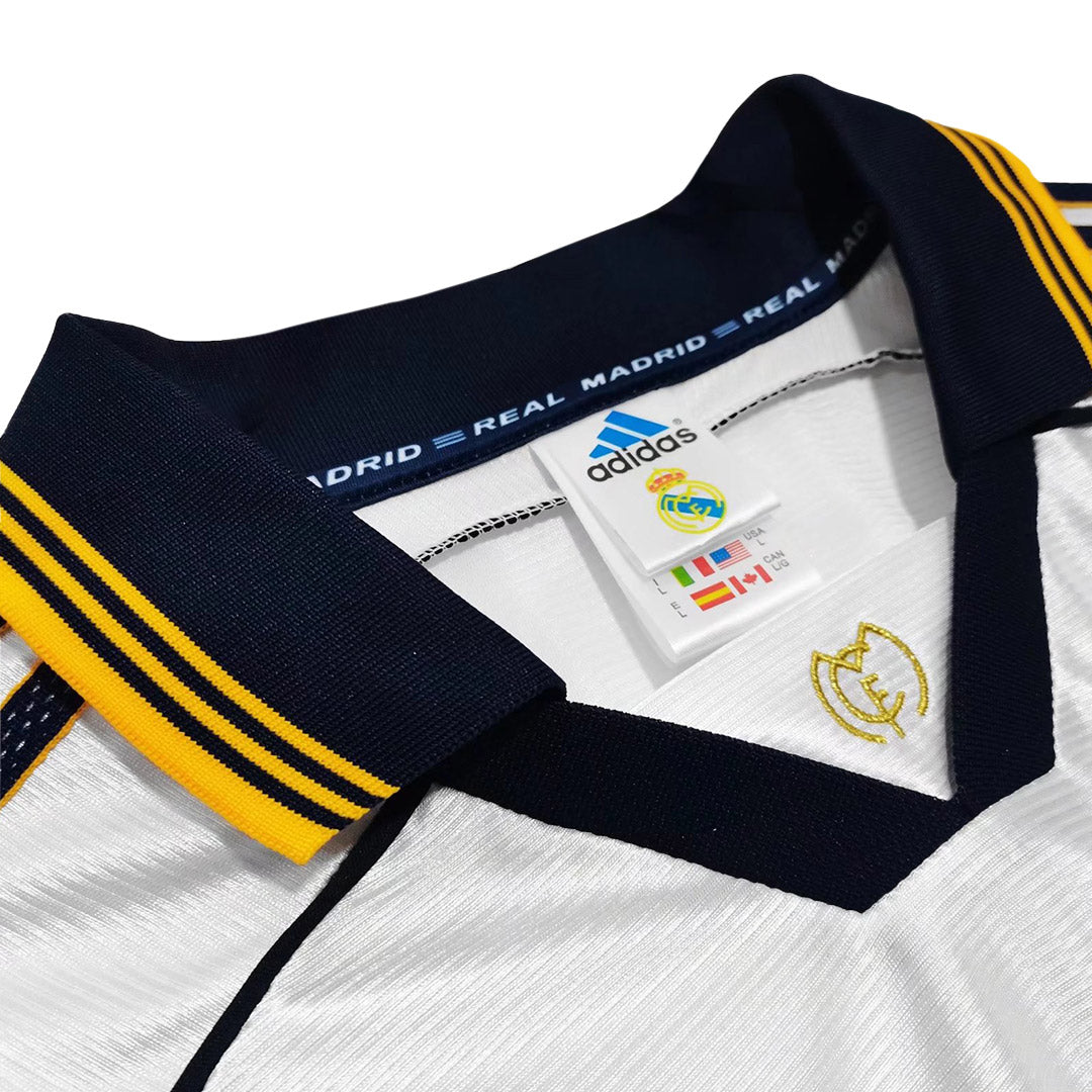 Tricouri Fotbal Vintage Real Madrid RAUL #7 Acasă 1998/00