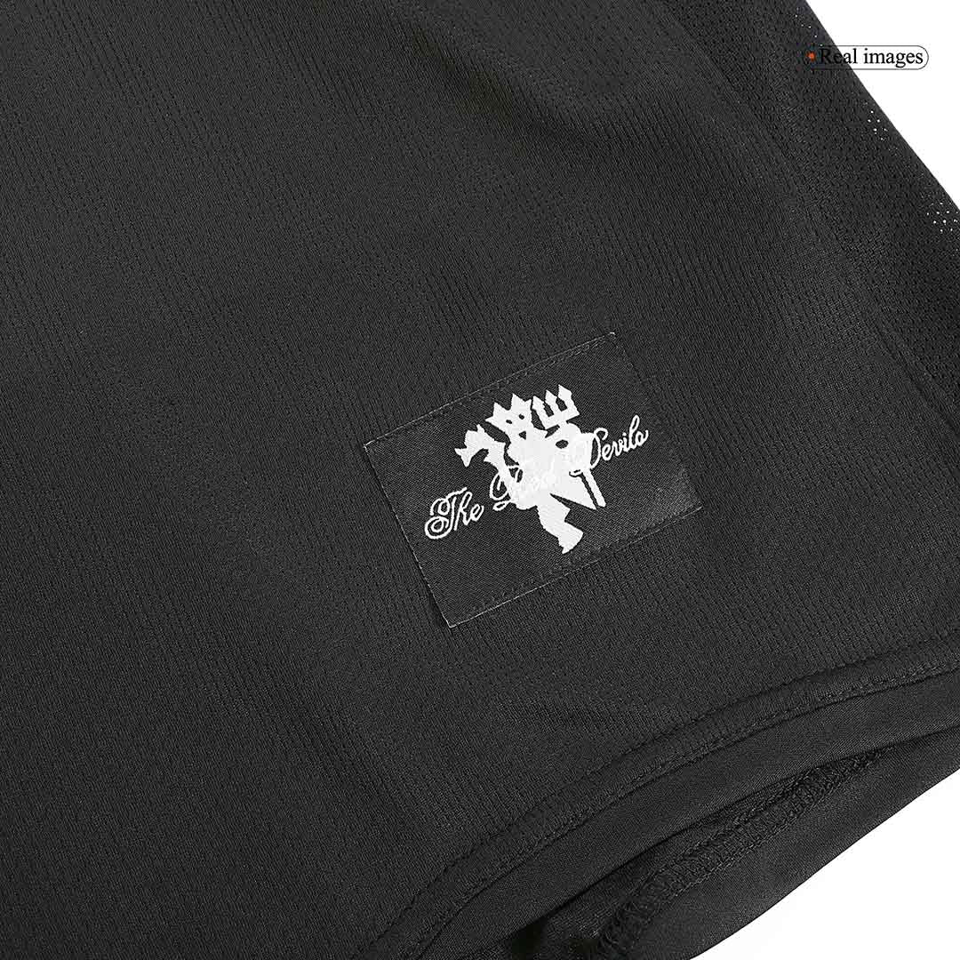 Tricouri Fotbal Vintage Manchester United Deplasare 2007/08 Mânecă Lungă