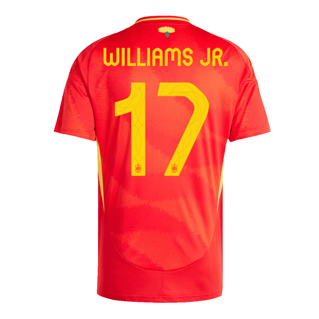 Tricouri Fotbal Spania WILLIAMS JR. #17 Acasă 2024