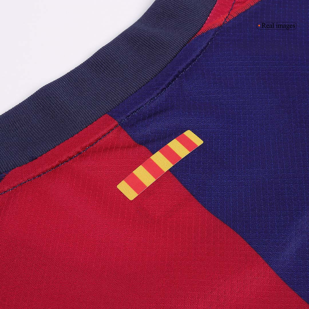 Tricouri Fotbal Barcelona LEWANDOWSKI #9 Acasă 2024/25 (Spotify Logo Without Text)