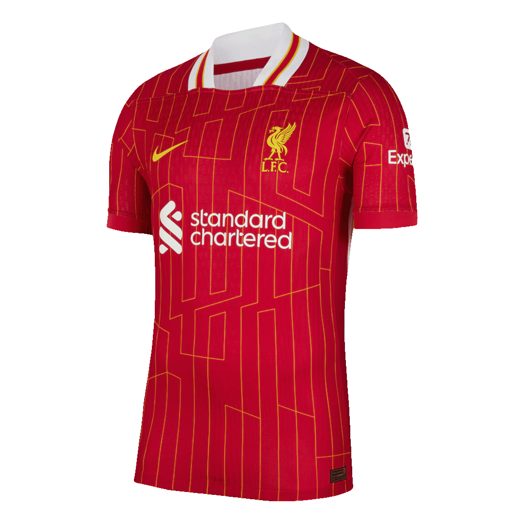 Tricouri Fotbal Liverpool CHAMPIONS #20 Acasă 2024/25 Authentic