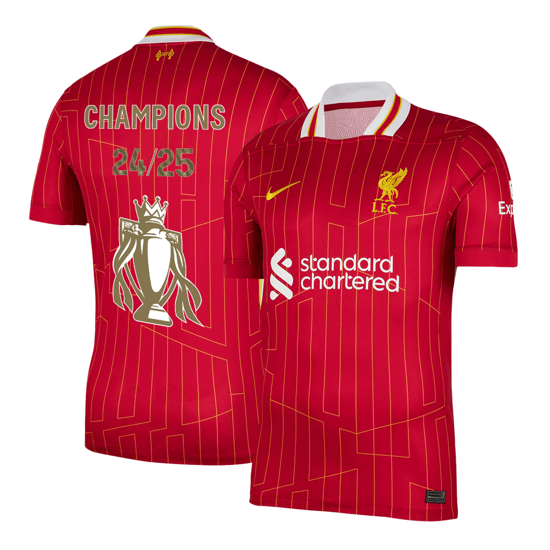 Tricouri Fotbal Liverpool Acasă CHAMPIONS 24/25 - Super (mărime mare)