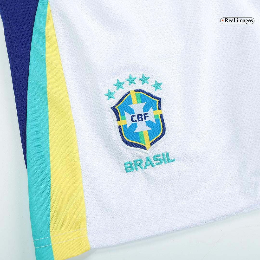 Set Tricouri Fotbal Brazilia Deplasare 2024 Pentru Copii