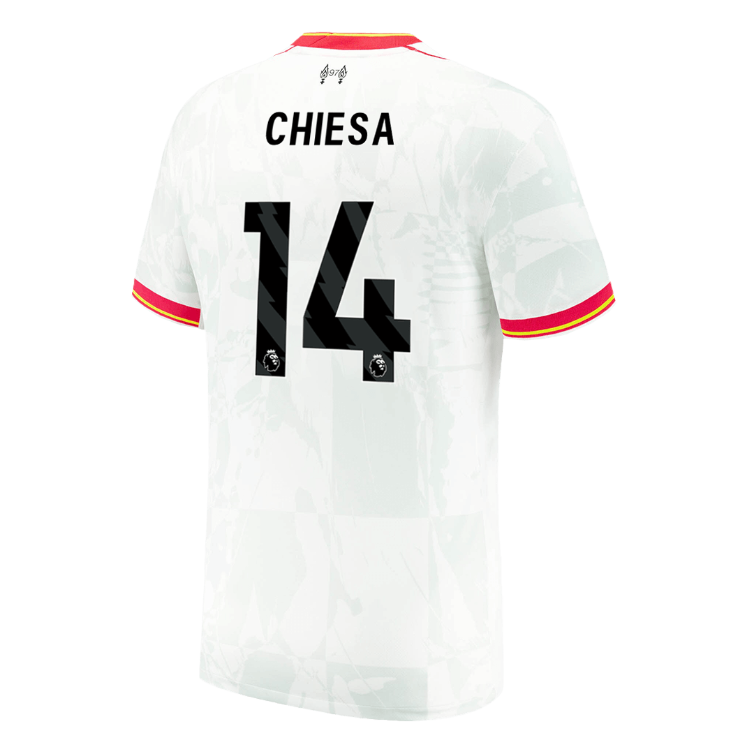 Tricouri Fotbal Liverpool CHIESA #14 Treilea 2024/25 (mărime mare)