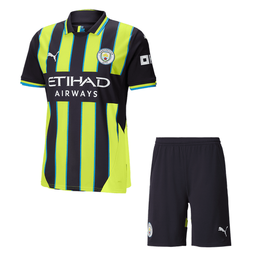 Set Tricouri Fotbal Manchester City Deplasare 2024/25.