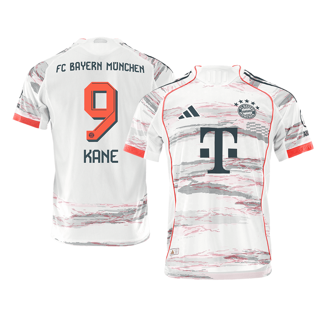 Tricouri Fotbal Bayern Munchen KANE #9 Deplasare 2025/26 Authentic