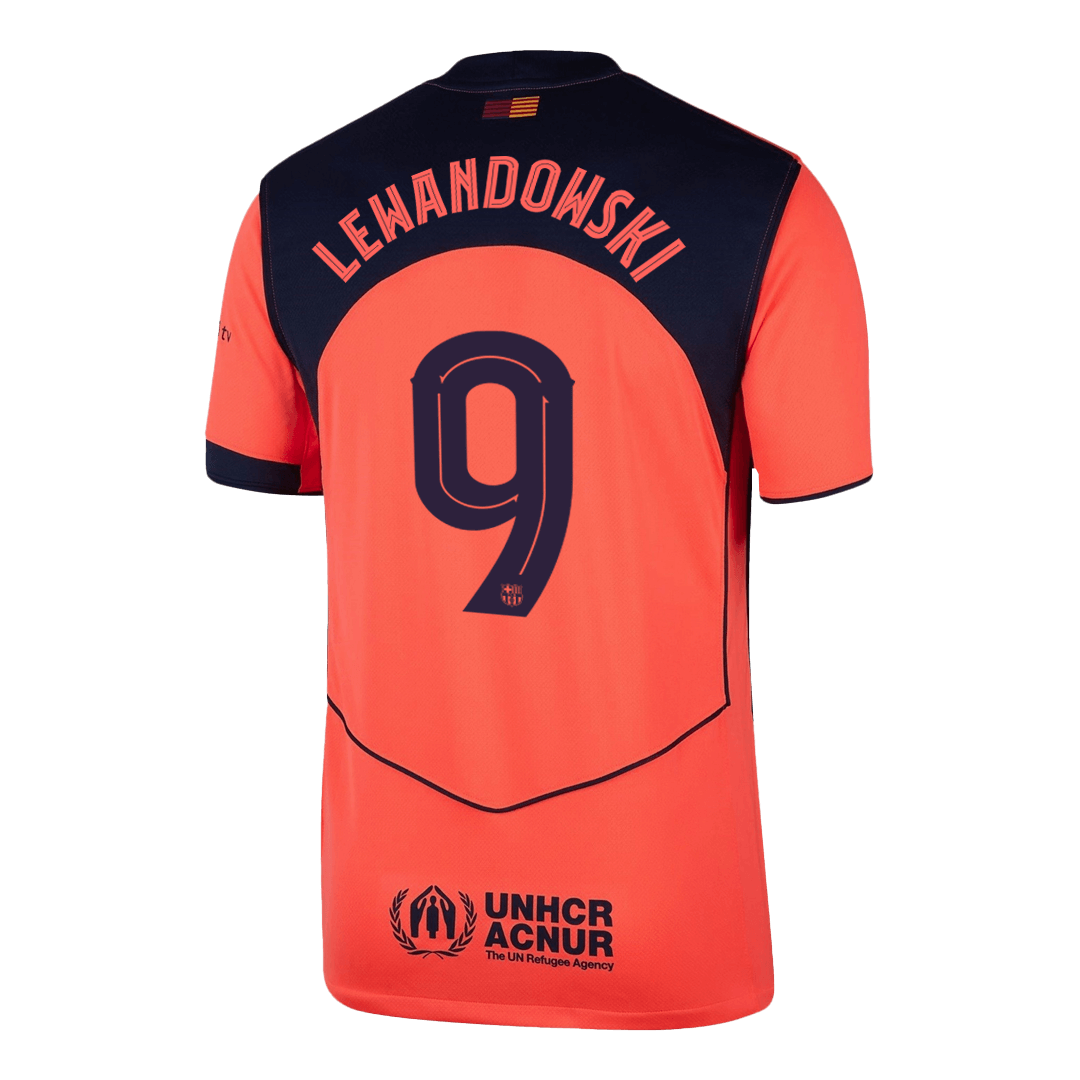 Tricouri Fotbal Barcelona LEWANDOWSKI #9 Treilea 2025/26 - UCL