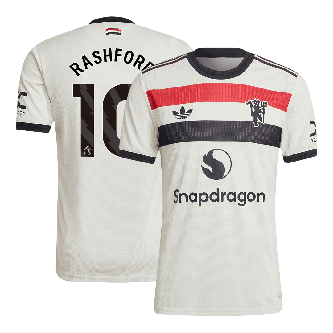 Tricouri Fotbal Manchester United RASHFORD #10 Treilea 2024/25 Authentic