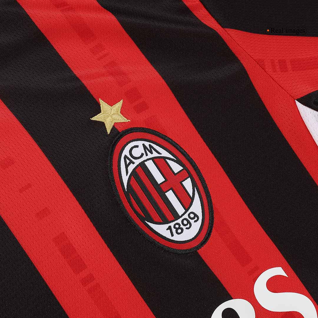 Tricouri Fotbal AC Milan Acasă 2024/25 (mărime mare)