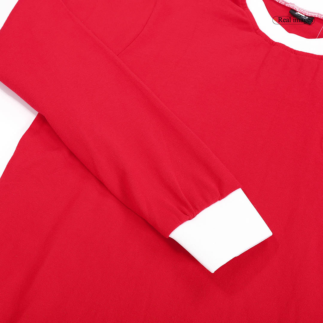 Tricouri Fotbal Vintage Manchester United 1963 Mânecă Lungă Final