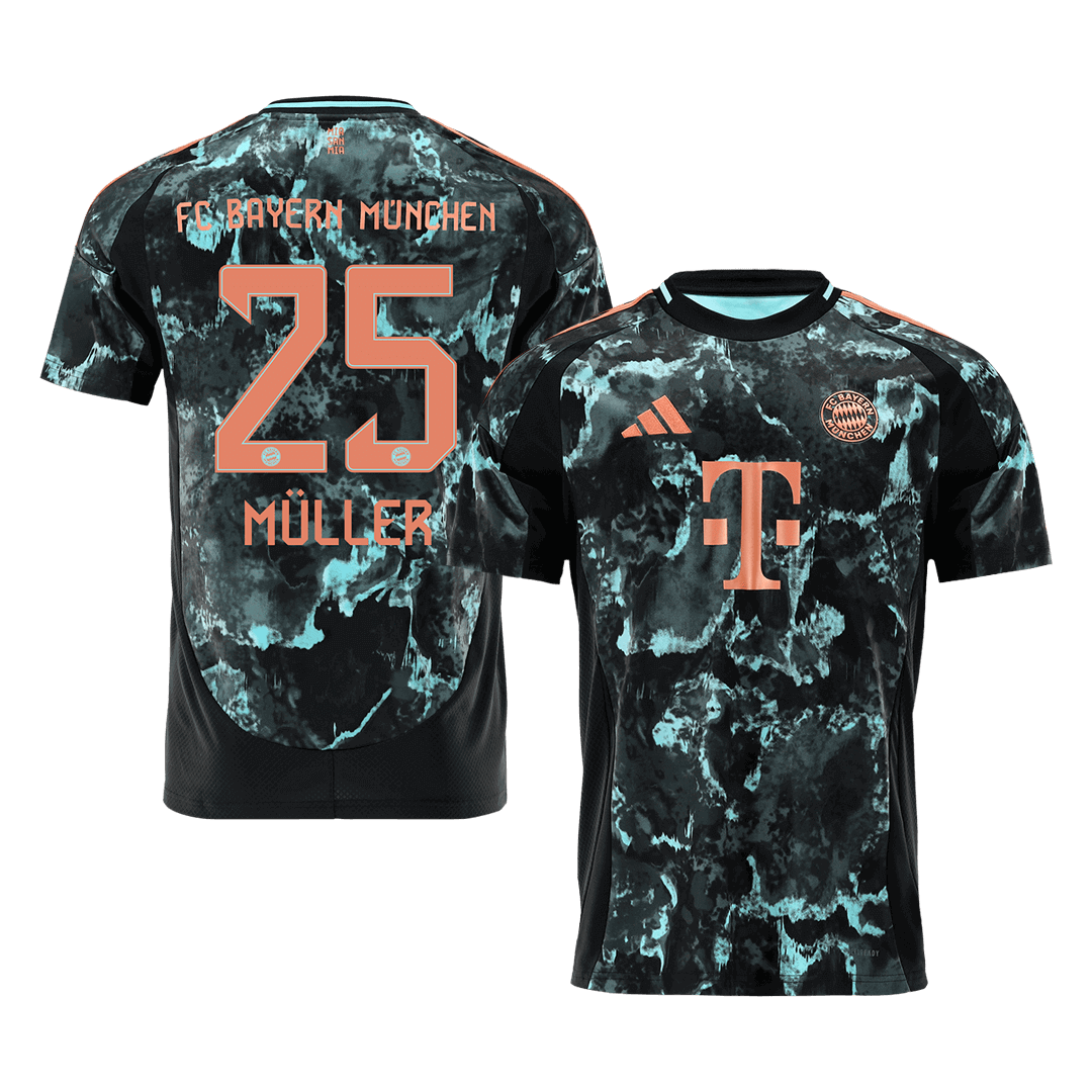 Tricouri Fotbal Bayern Munchen MÜLLER #25 Deplasare 2024/25 (mărime mare)