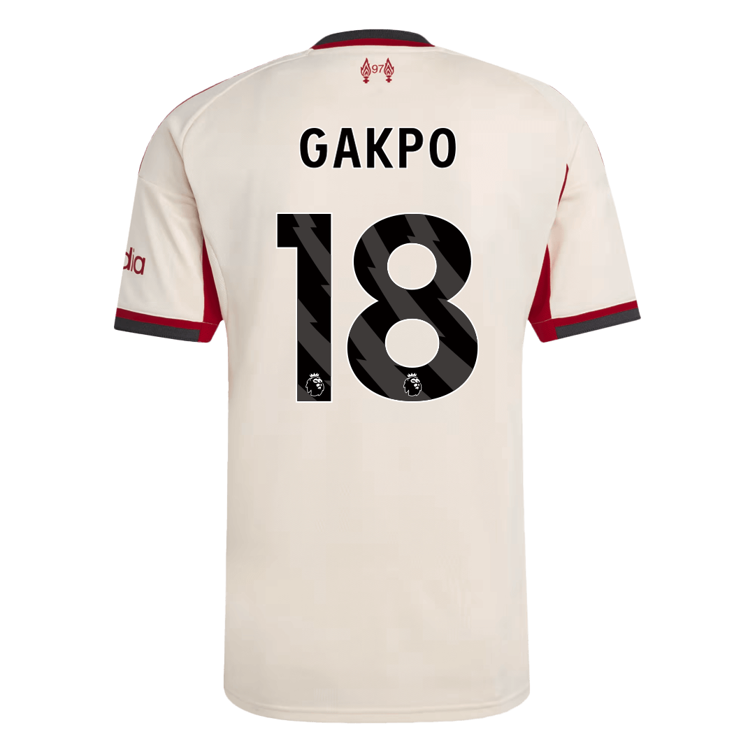 Tricouri Fotbal Liverpool GAKPO #18 Deplasare 2025/26