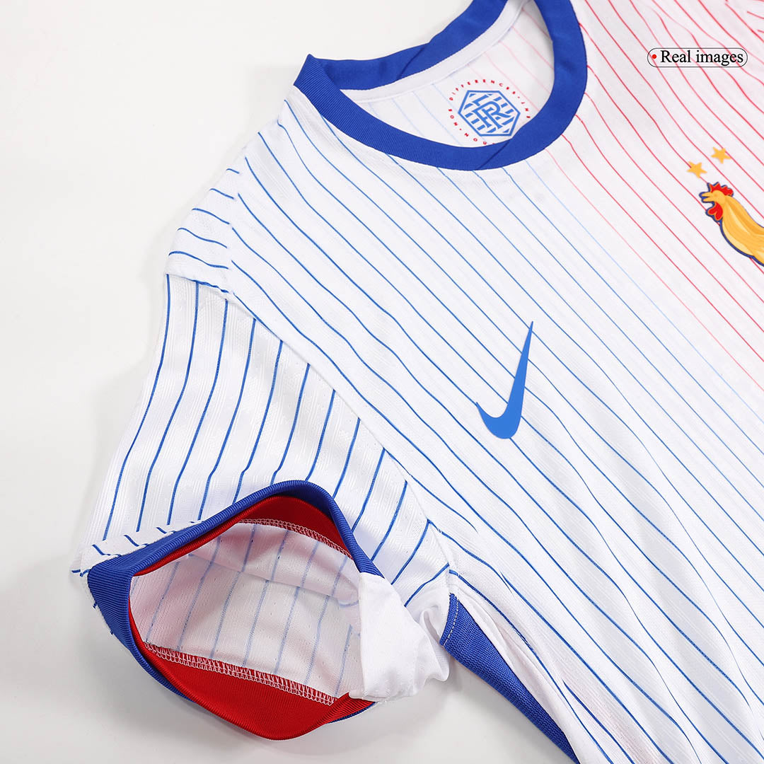 Tricouri Fotbal Franța Deplasare 2024 Authentic