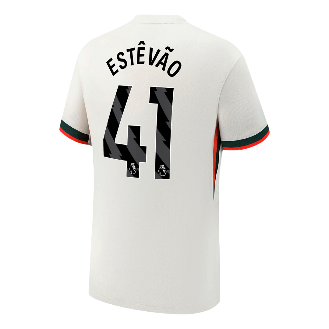 Tricouri Fotbal Chelsea ESTÊVÃO #41 Deplasare 2025/26