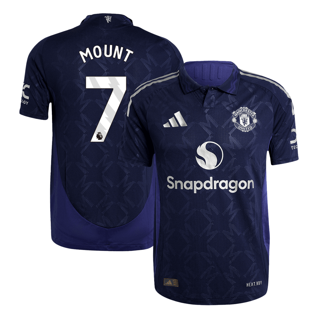 Tricouri Fotbal Manchester United MOUNT #7 Deplasare 2024/25 Authentic