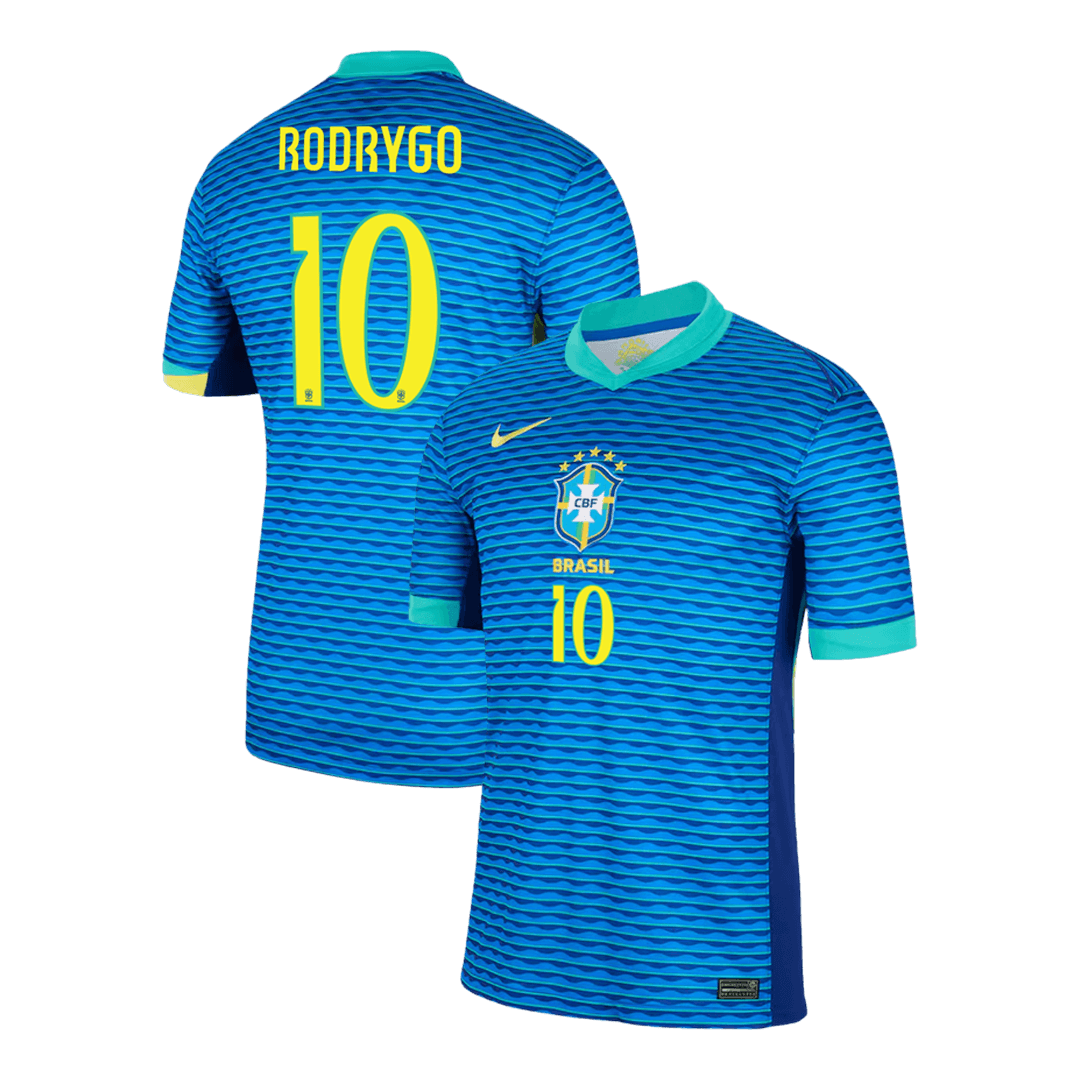 Tricouri Fotbal Brazilia RODRYGO #10 Deplasare 2024