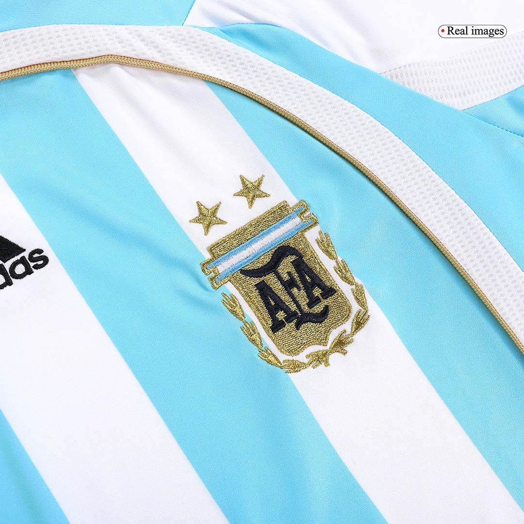 Tricouri Fotbal Vintage Argentina MESSI #19 Acasă 2006