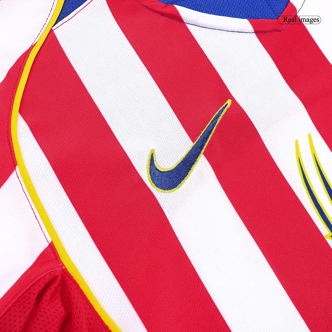 Tricouri Fotbal Vintage Atletico Madrid Acasă 2004/05