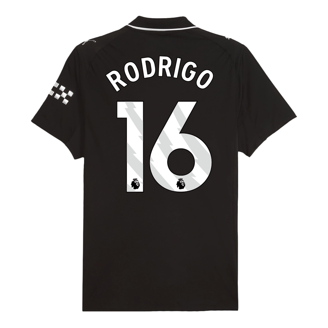 Tricouri Fotbal Manchester City RODRIGO #16 Deplasare 2025/26 Authentic