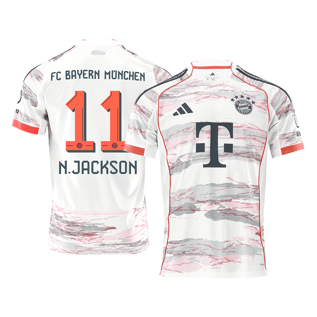 Tricouri Fotbal Bayern Munchen N.JACKSON #11 Deplasare 2025/26