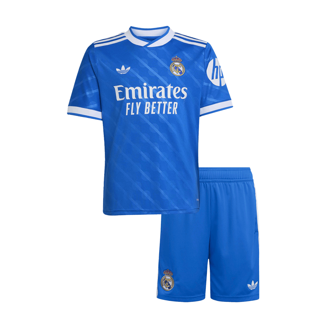 Set Tricouri Fotbal Real Madrid Treilea 2025/26 Pentru Copii