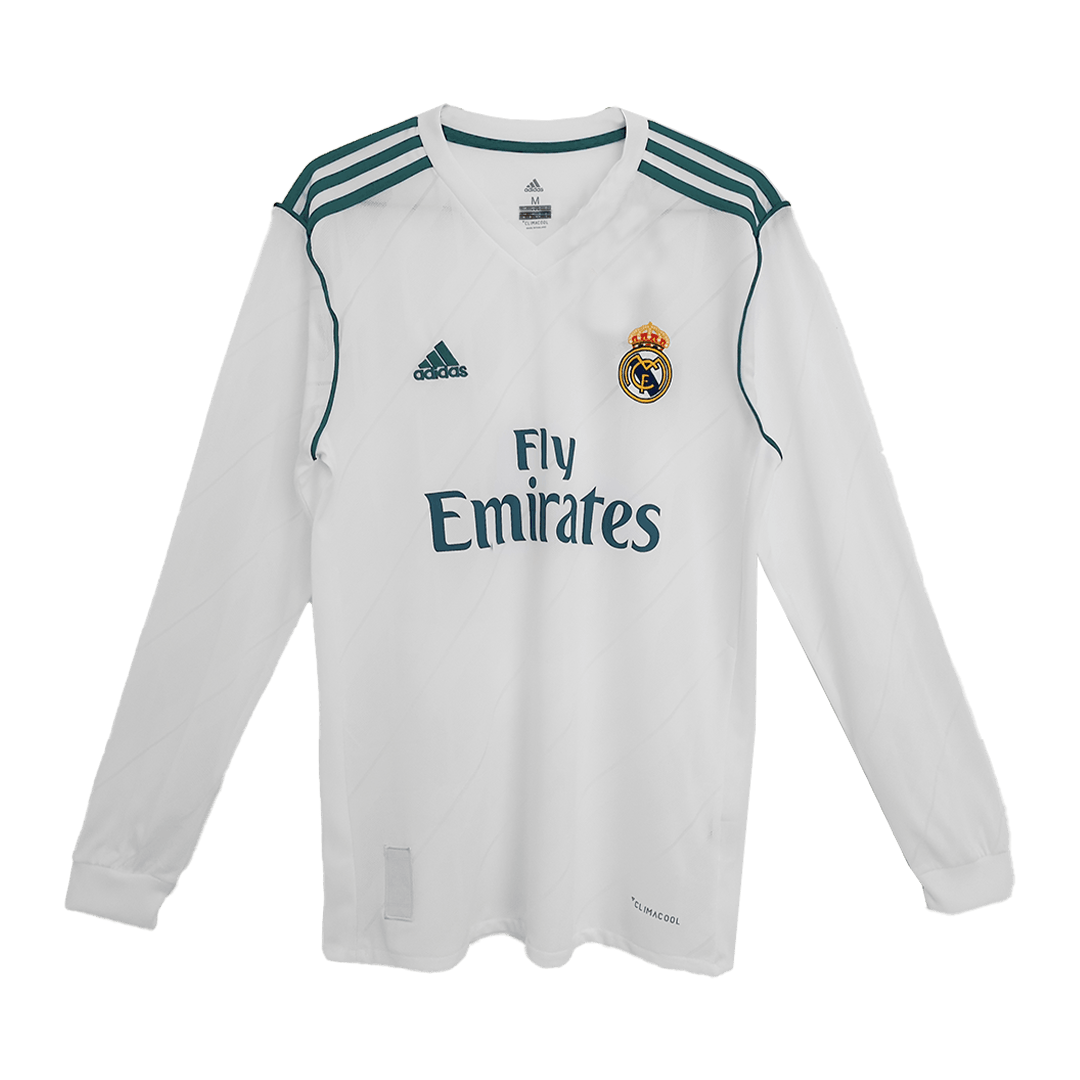 Tricouri Fotbal Vintage Real Madrid SERGIO RAMOS #4 Acasă 2017/18 Mânecă Lungă