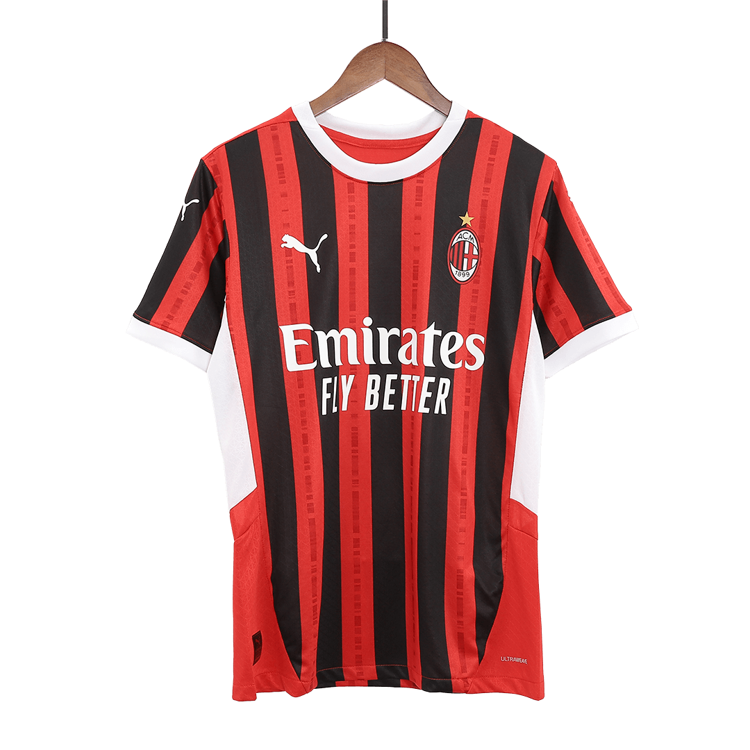 Tricouri Fotbal AC Milan MORATA #7 Acasă 2024/25 Authentic
