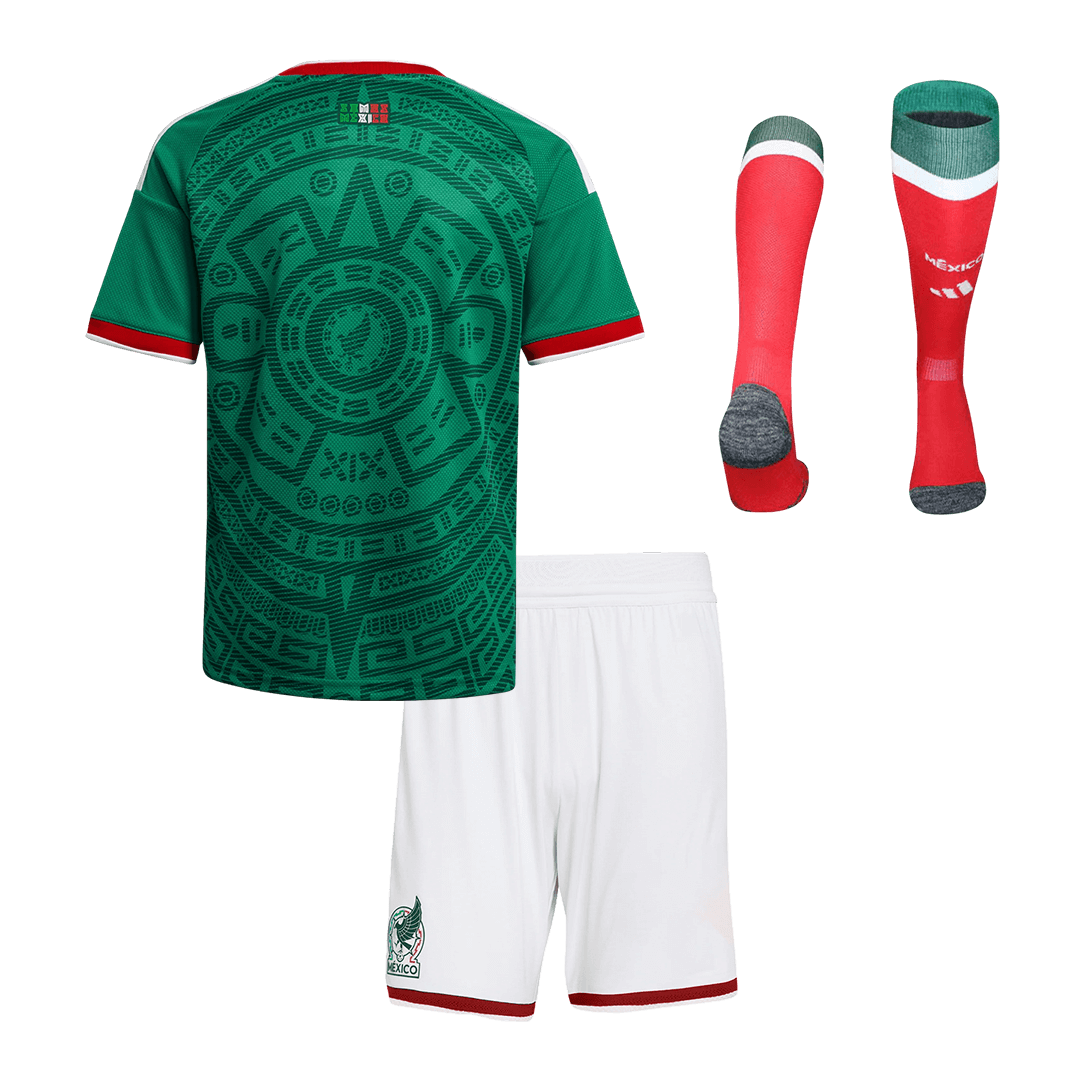 Set Tricouri Fotbal Mexico Acasă 2026 Pentru Copii - Premium