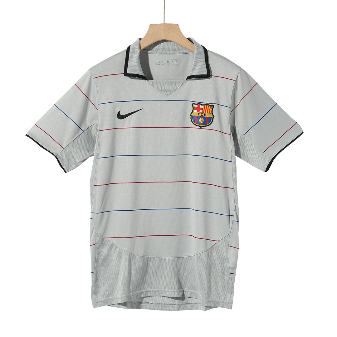 Tricouri Fotbal Vintage Barcelona Deplasare 2003/04