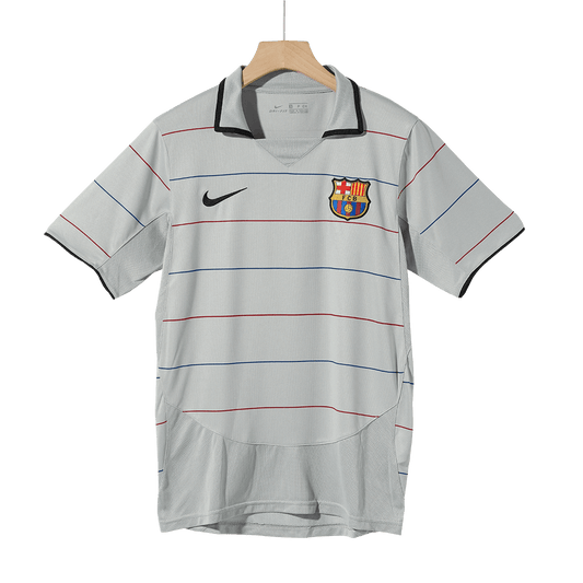 Tricouri Fotbal Vintage Barcelona Deplasare 2003/04