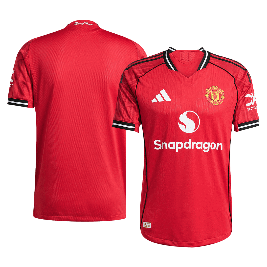 Tricouri Fotbal Manchester United Acasă 2025/26 Authentic