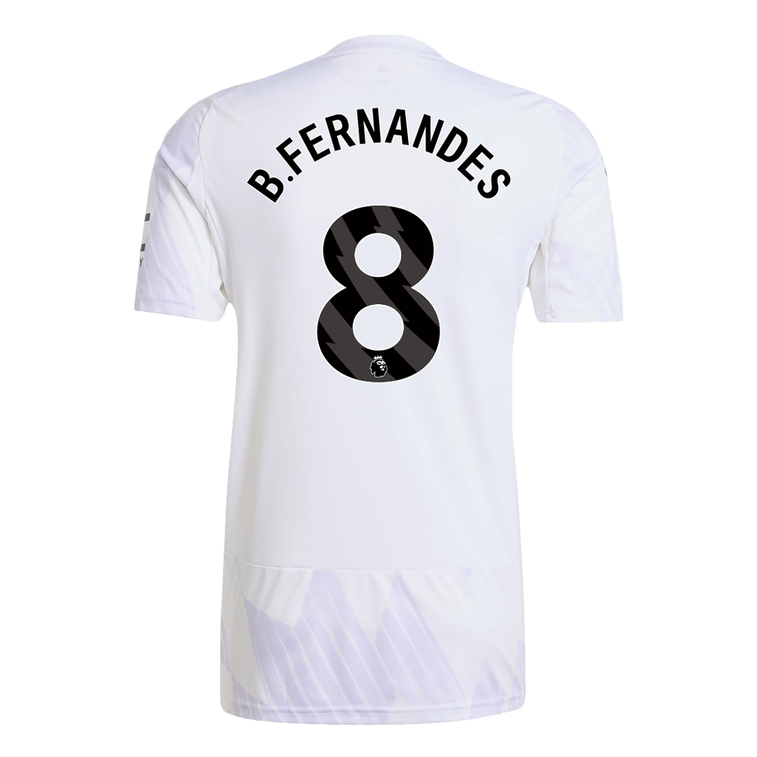 Tricouri Fotbal Manchester United B.FERNANDES #8 Deplasare 2025/26 (mărime mare)