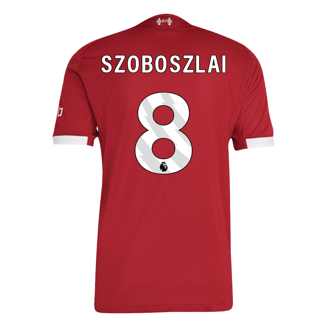 Tricouri Fotbal Liverpool SZOBOSZLAI #8 Acasă 2025/26 Authentic