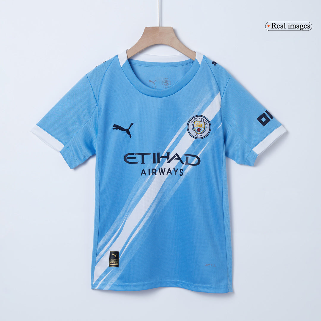 Set Tricouri Fotbal Manchester City Acasă 2025/26 Pentru Copii