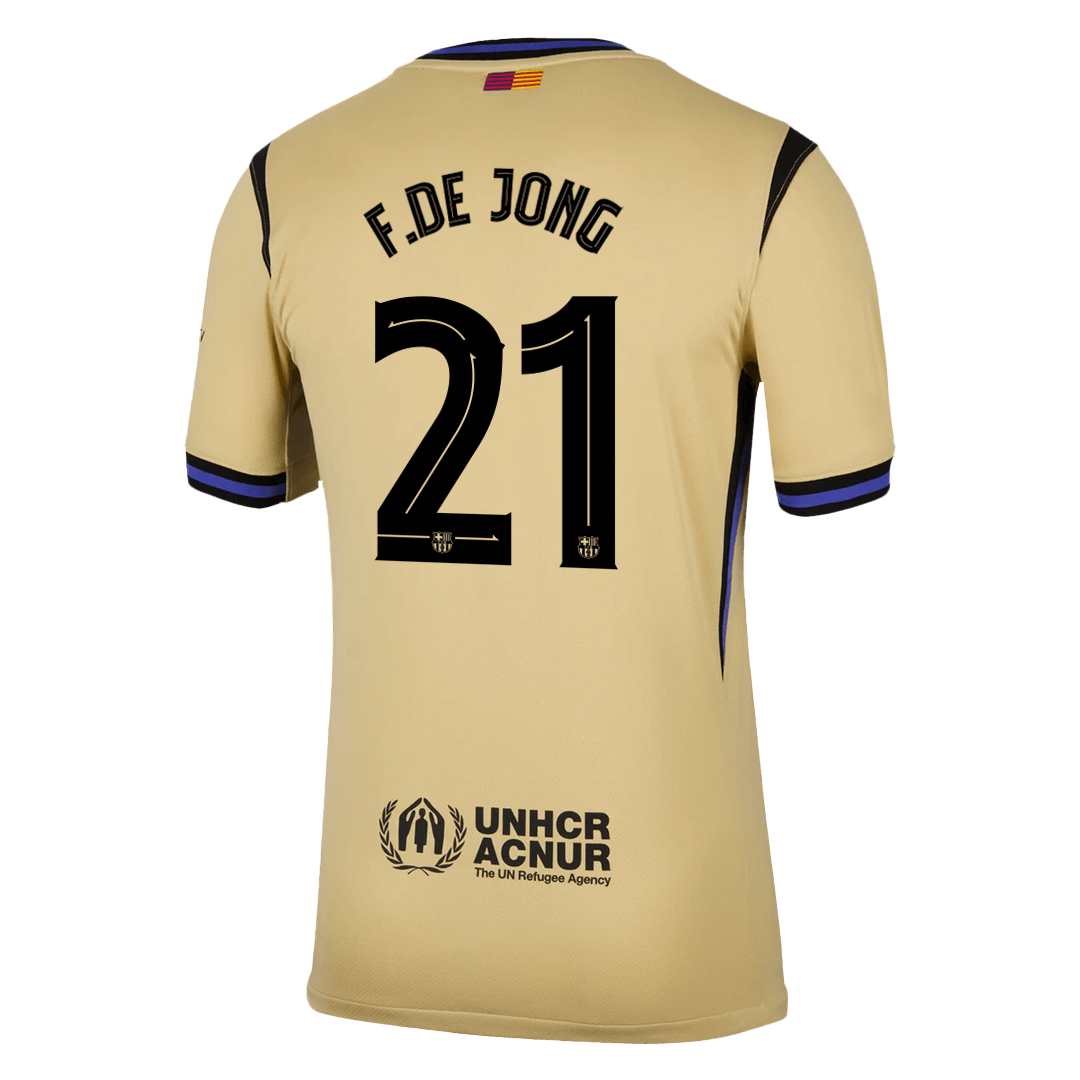 Tricouri Fotbal Barcelona F.DE JONG #21 Deplasare 2025/26 - UCL
