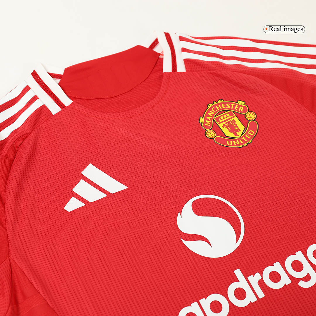 Tricouri Fotbal Manchester United B.FERNANDES #8 Acasă 2024/25 Authentic