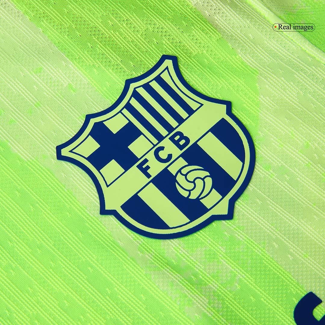 Tricouri Fotbal Barcelona RAPHINHA #11 Treilea 2024/25 Authentic - UCL(Spotify Logo Without Text)