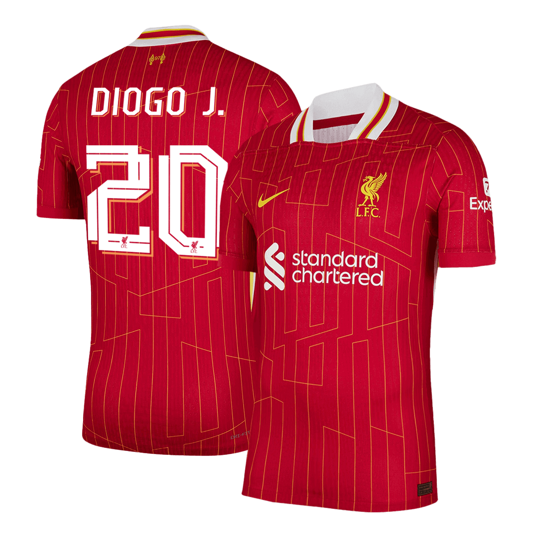 Tricouri Fotbal Liverpool DIOGO J. #20 Acasă 2024/25 Authentic - UCL
