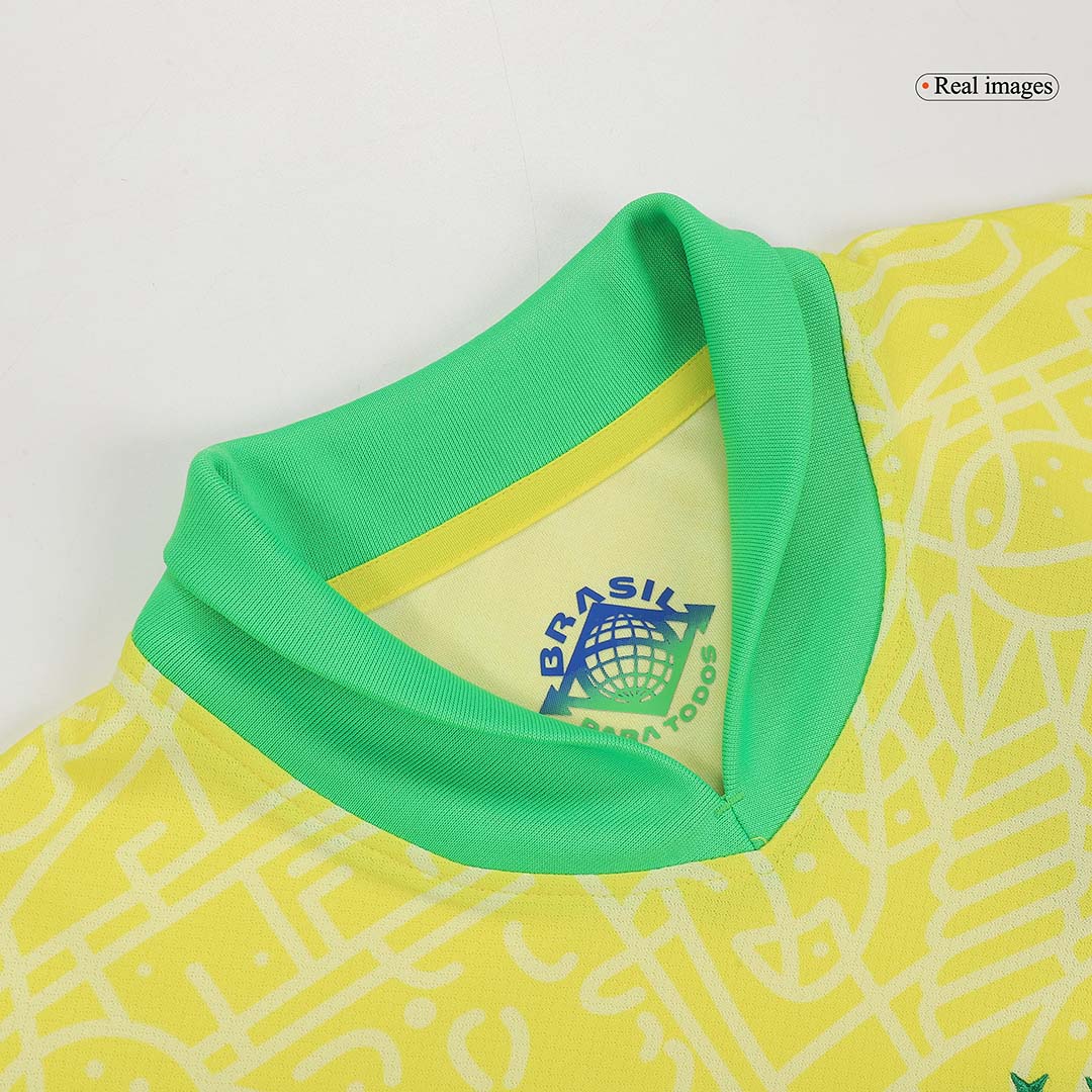 Tricouri Fotbal Brazilia NEYMAR JR #10 Acasă 2024 - Super