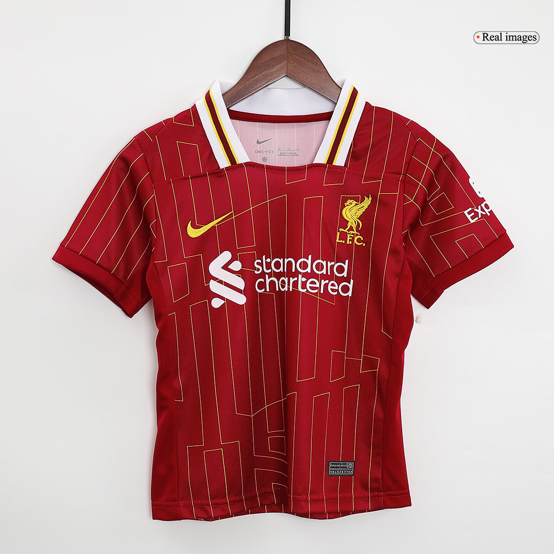 Set Tricouri Fotbal Liverpool Acasă 2024/25 Pentru Copii