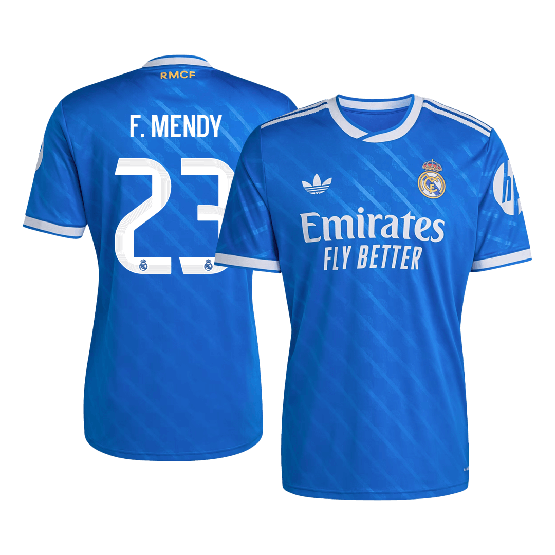 Tricouri Fotbal Real Madrid F. MENDY #23 Treilea 2025/26