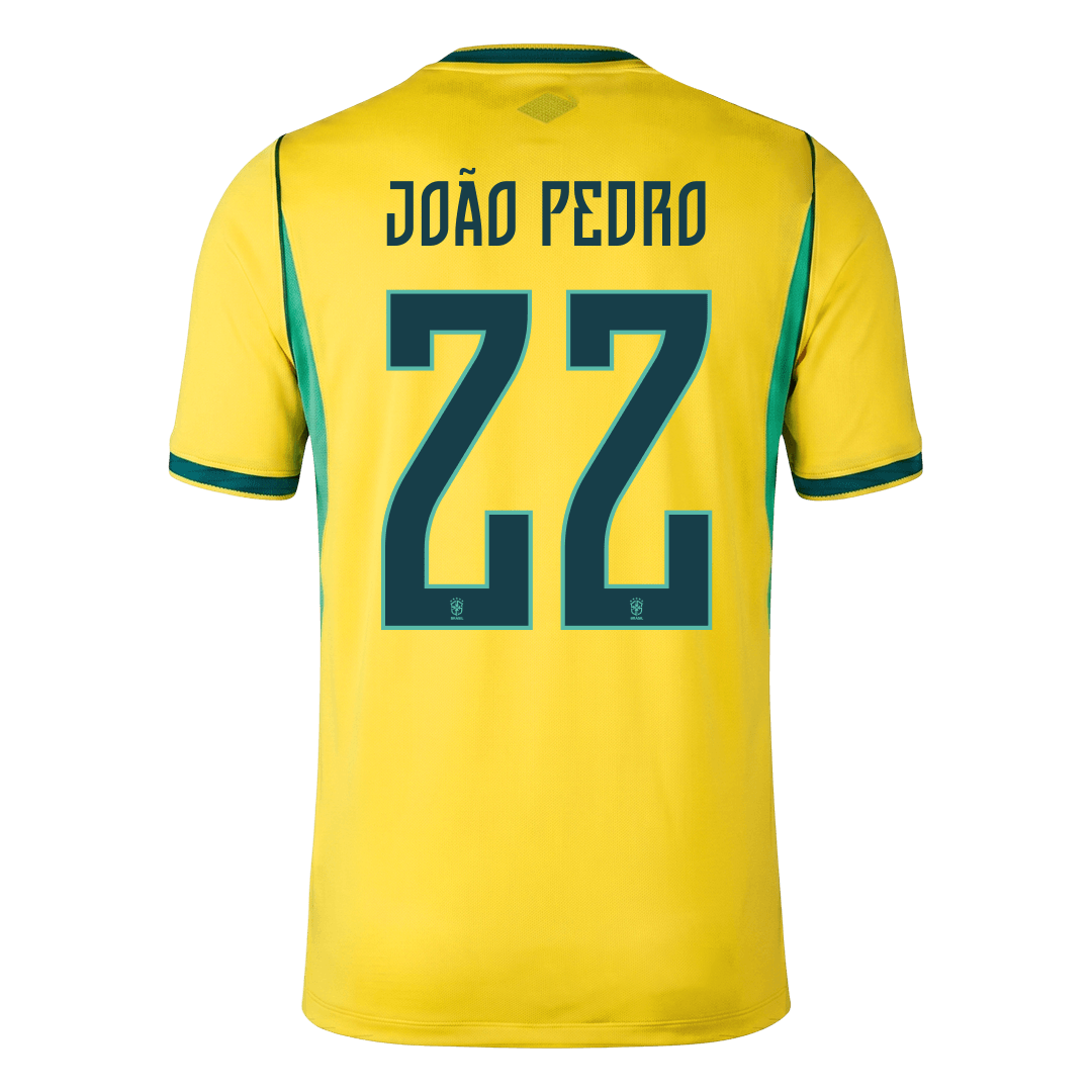 Tricouri Fotbal Brazilia JOÃO PEDRO #22 Acasă Cupa Mondială 2026